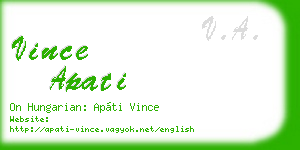 vince apati business card